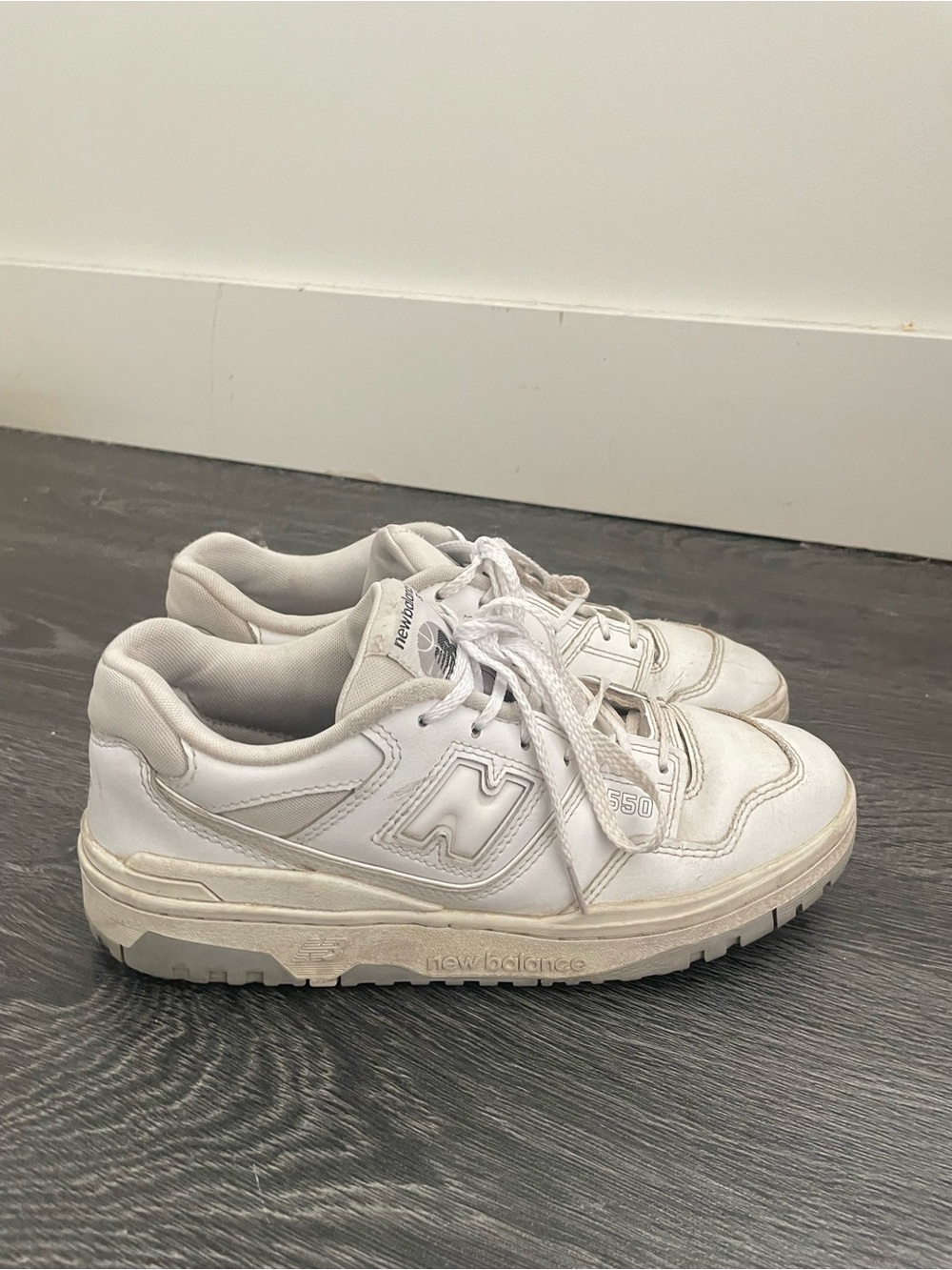 New Balance Women's White Leather Low-Top Sneakers